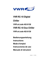 VWR 462-0138 Instrucciones De Uso