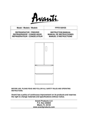 Avanti FFFD150H3S Manual De Instrucciones