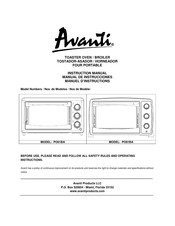 Avanti PO81BA Manual De Instrucciones