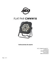 ADJ Flat Par CWWW18 Instrucciones De Usuario