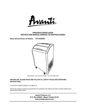 Avanti CFC43Q0WG Manual De Instrucciones