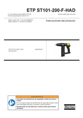 Atlas Copco ETP ST101-200-F-HAD Manual De Instrucciones