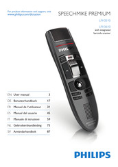 Philips SPEECHMIKE PREMIUM LFH3610 Manual Del Usuario