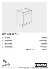 Franke FDW 614 D10P A+++ Manual De Usuario