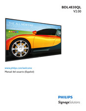 Philips Signage Solutions BDL4830QL Manual Del Usuario
