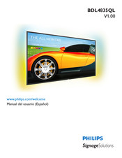 Philips SignageSolutions BDL4835QL Manual Del Usuario