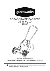 GreenWorks 25052 Manual Del Propietário