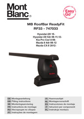 Mont Blanc RoofBar ReadyFit RF33 Instrucciones De Montaje