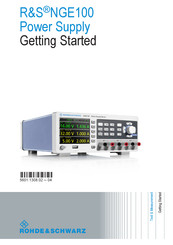 Rohde & Schwarz NGE100 Manual Del Usuario