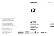 Sony a230 Manual De Instrucciones