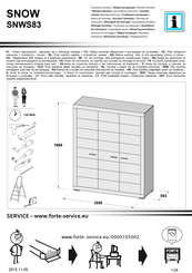 Forte SNOW SNWS83 Instrucciones De Montaje