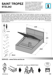 Forte SAINT TROPEZ STZL242 Montaje De Instrucción