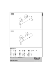 Grohe ESSENCE NEW 33 624 Manual De Instalación