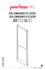 peerless-AV DS-OM55ND-FLOOR Manual De Instrucciones