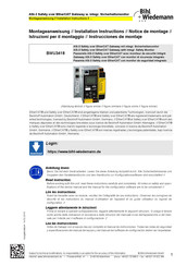 bihl+Wiedemann BWU3418 Instrucciones De Montaje