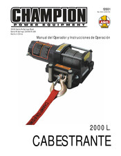 Champion Power Equipment 12001 Manual Del Operador Y Instrucciones De Operación