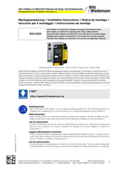 bihl+Wiedemann BWU3509 Instrucciones De Montaje