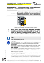 bihl+Wiedemann BWU3544 Instrucciones De Montaje