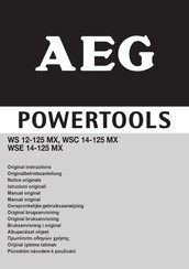 AEG WSE 14-125 MX Manual Original