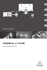 Behringer POWERPLAY 16 P16-MB Guia De Inicio Rapido