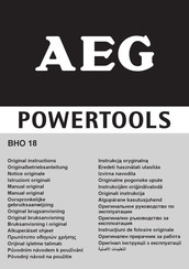 AEG BHO 18 Manual Original