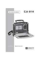 Chauvin Arnoux C.A  6114 Manual De Instrucciones