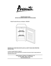 Avanti VM302W Manual De Instrucciones