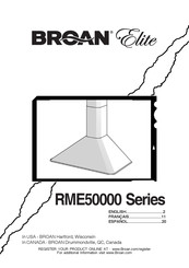 Broan Elite RME50000 Serie Manual Del Usuario