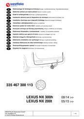 Westfalia LEXUS NX 200t Instrucciones De Montaje Y Uso