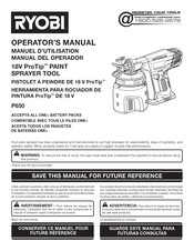 Ryobi P650 Manual Del Operador
