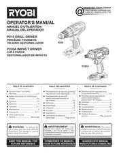 Ryobi P235A Manual Del Operador