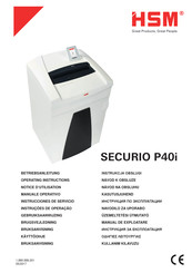 HSM SECURIO P40i Instrucciones De Servicio