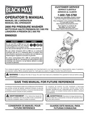 Black Max BM80920 Manual Del Operador