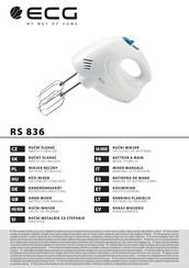 ECG RS 836 Manual De Instrucciones