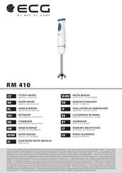 ECG RM 410 Manual De Instrucciones