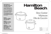 Hamilton Beach 33130TC Manual Del Usuario