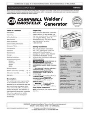 Campbell Hausfeld GW4502 Instrucciones De Funcionamiento Y Manual De Piezas