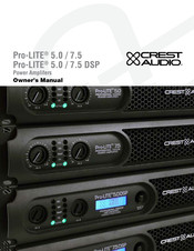 Crest Audio Pro-LITE 5.0 Manual Del Propietário