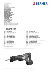 Berner BACRS 18V Manual Original