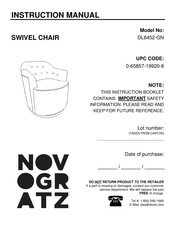 Novogratz DL8452-GN Manual De Instrucciones