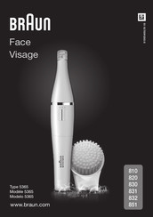 Braun Face Visage 830 Manual De Instrucciones