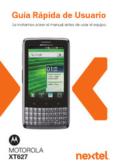 Motorola XT627 Guía Rápida De Usuario