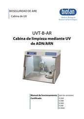 bioSan UVT-B-AR Manual De Funcionamiento