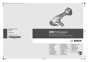 Bosch Professional GWS 18V-115 SC Manual Original