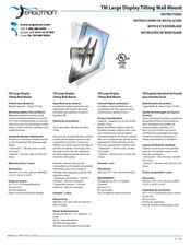 Ergotron TM Large Display Tilting Wall Mount Instrucciones De Instalación