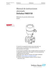 Endress+Hauser Deltabar PMD55B Manual De Instrucciones Abreviado