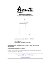 Avanti BD7000 Manual De Instrucciones