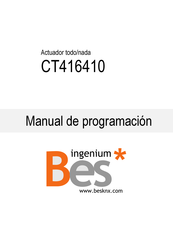 Bes Ingenium CT416410 Manual De Programación