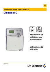 De Dietrich Diemasol C Instrucciones De Instalación Y De Mantenimiento