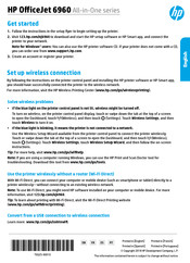 HP OfficeJet 6960 Serie Manual Del Usuario